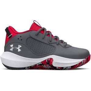 Under Armour Kids' Red and Gray Sneakers